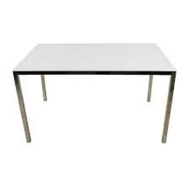 White Ikea Torsby Glass Top Dining Table and 6 Chairs, Furniture & Home