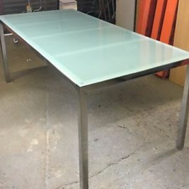 White Ikea Torsby Gl Top Dining Table And 6 Chairs Furniture White Ikea Torsby Gl Top Dining Table And 6 Chairs Furniture Tables On Carou