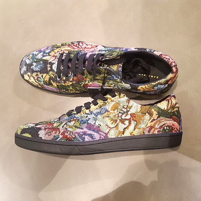 Zara floral embroidered shoe Men s Fashion Footwear Dress Shoes