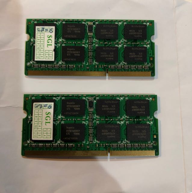 2 x 2gb Total 4gb ram DDR3 1067Mhz for Macbook 2009 unibody
