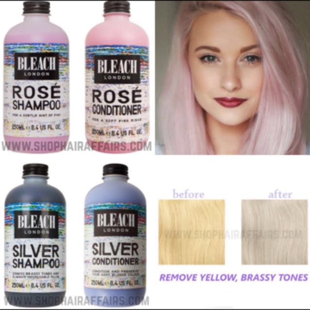 Bleach London Rose Silver Shampoo And Conditioner Health