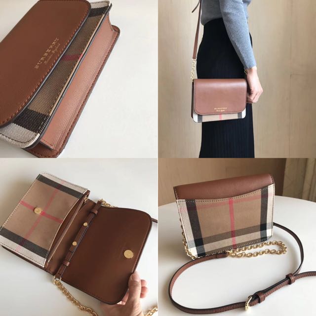 Burberry Wallet on Chain, Luxury, Bags & Wallets on Carousell