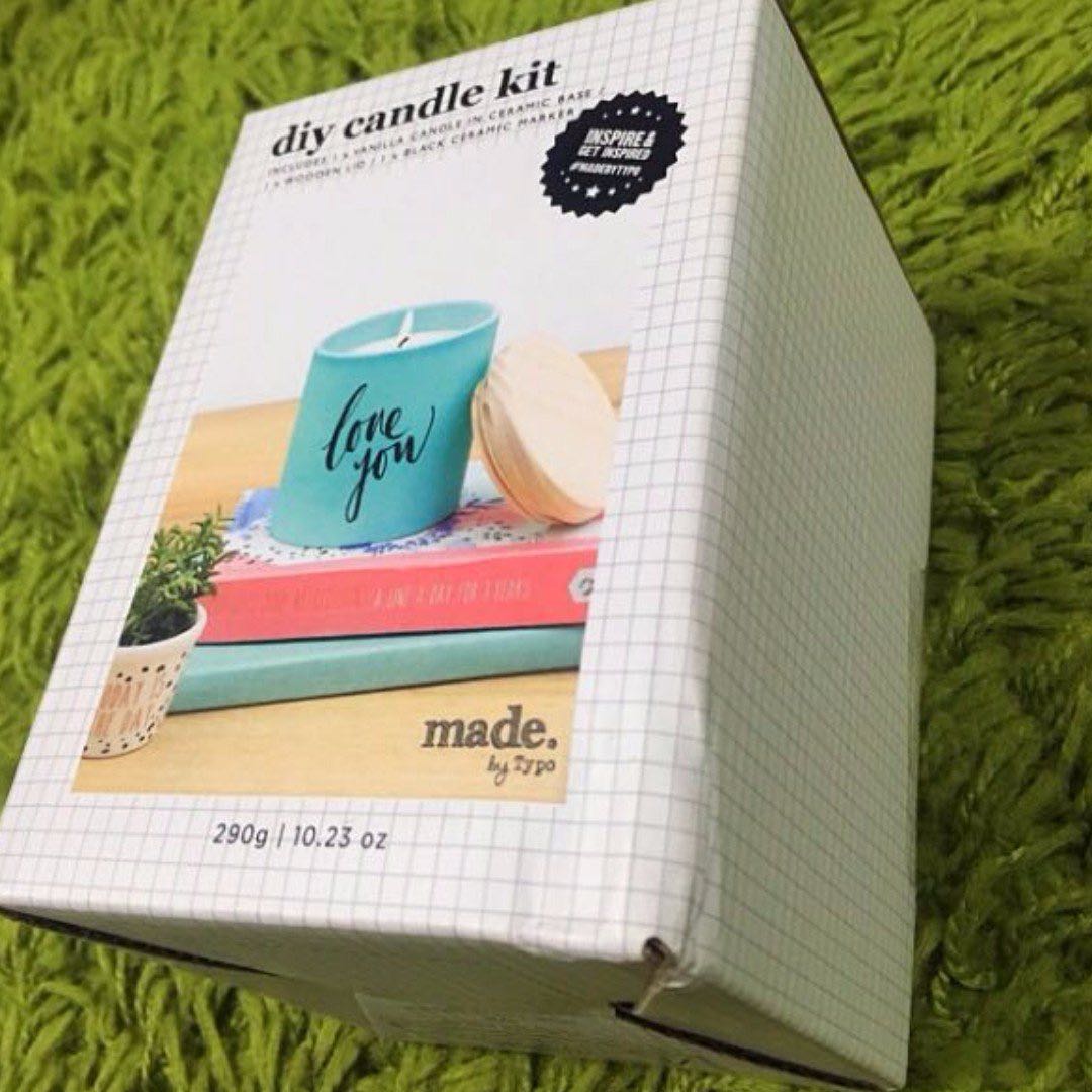 DIY Typo Candle Kit Frankie Blue, Babies & Kids, Bathing & Changing