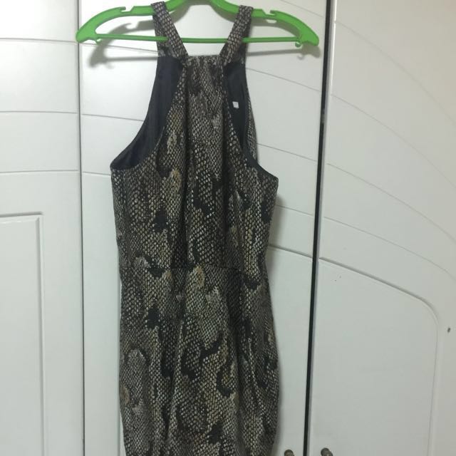 H M Snake Prints Dress Women s Fashion Tops Sleeveless on Carousell