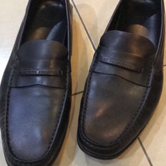 Hugo Boss Branded Leather Shoes, Men's 
