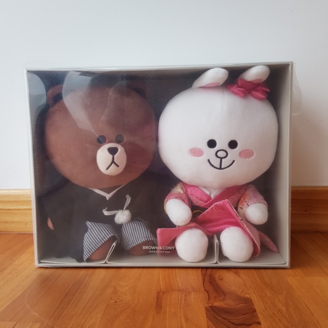 line friends wedding doll