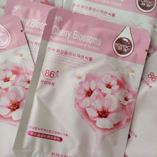 Rorec Cherry Blossoms Mask Kesehatan Kecantikan Kulit Sabun Tubuh Di Carousell