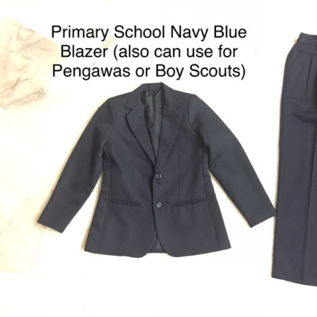 School Uniform Navy Blue Blazer (very new!), Babies & Kids, Babies