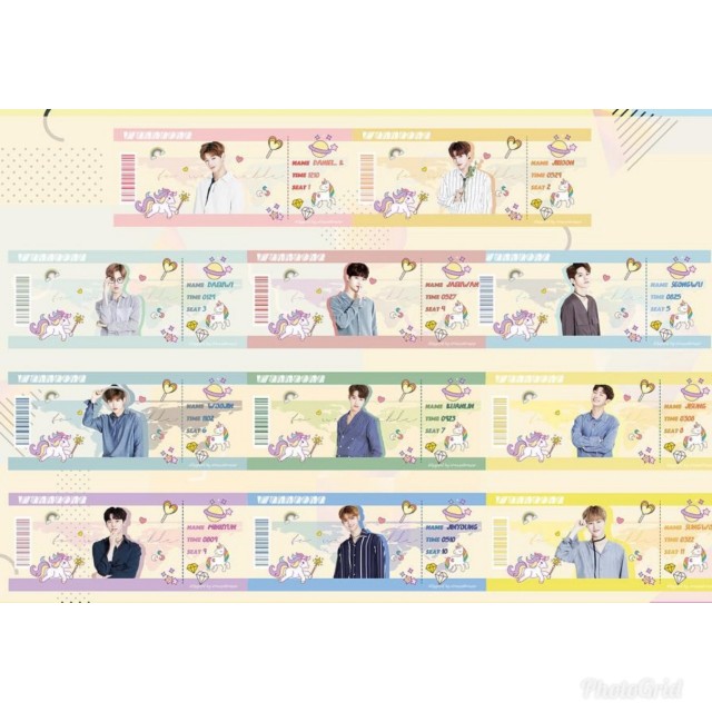 Wanna One Transparent Boarding Pass Preorder On Carousell