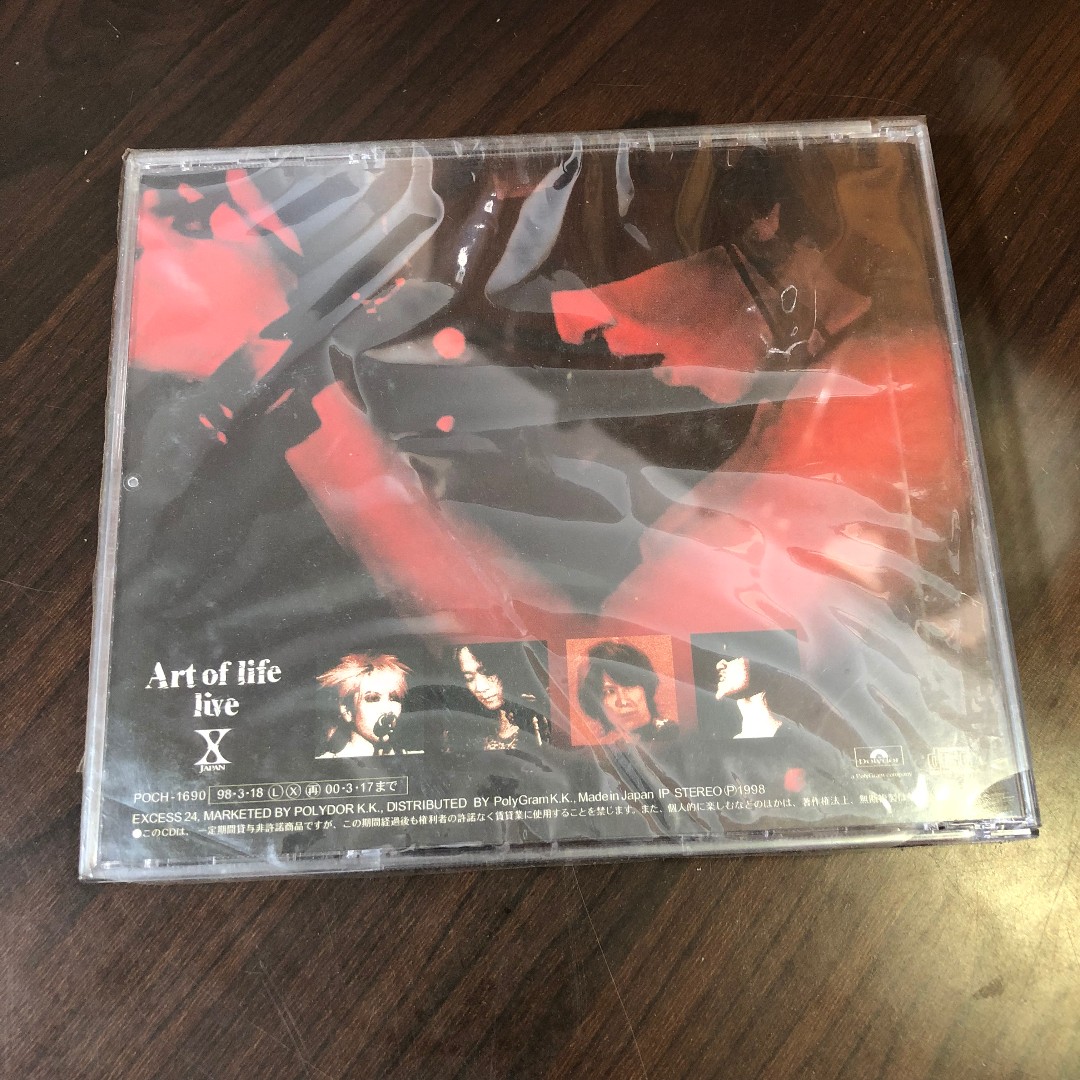 X JAPAN - Art of life live CD, 興趣及遊戲, 收藏品及紀念品, 明星