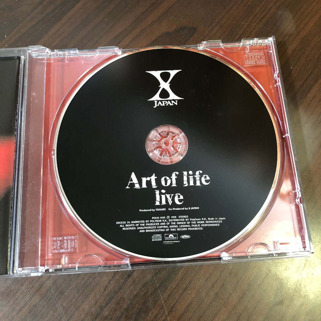 X JAPAN - Art of life live CD, 興趣及遊戲, 收藏品及紀念品, 明星