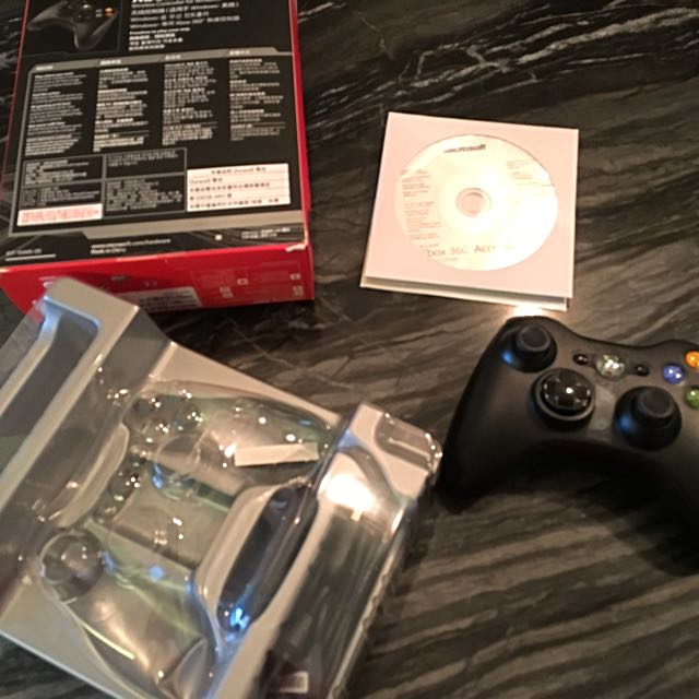 Xbox 360 Wireless Controller With Box And Pc Adaptor Toys Games Video Gaming Gaming Accessories On Carousell