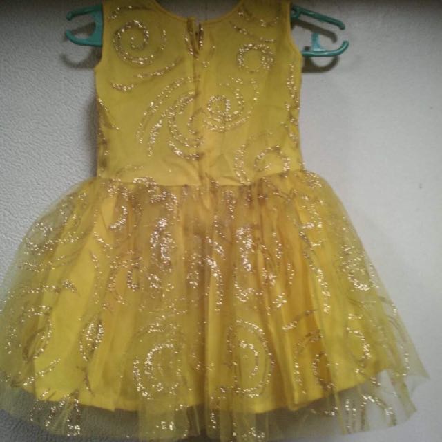 yellow dress for 3 year old