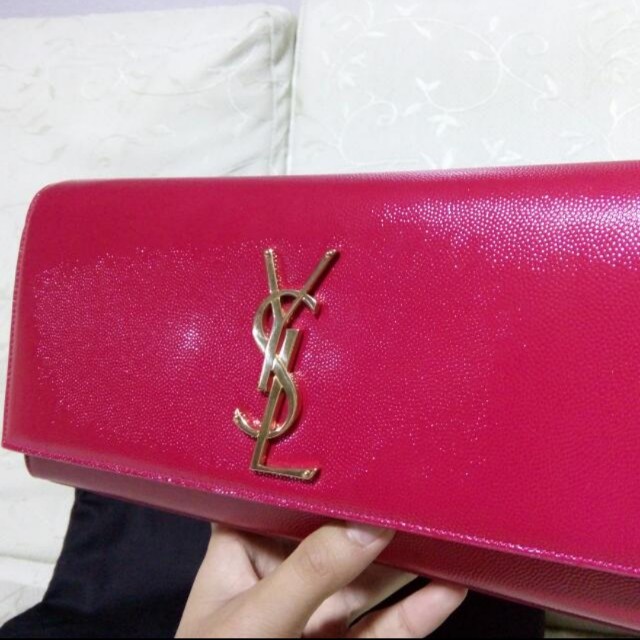 YSL Clutch, Luxury, Bags & Wallets on Carousell