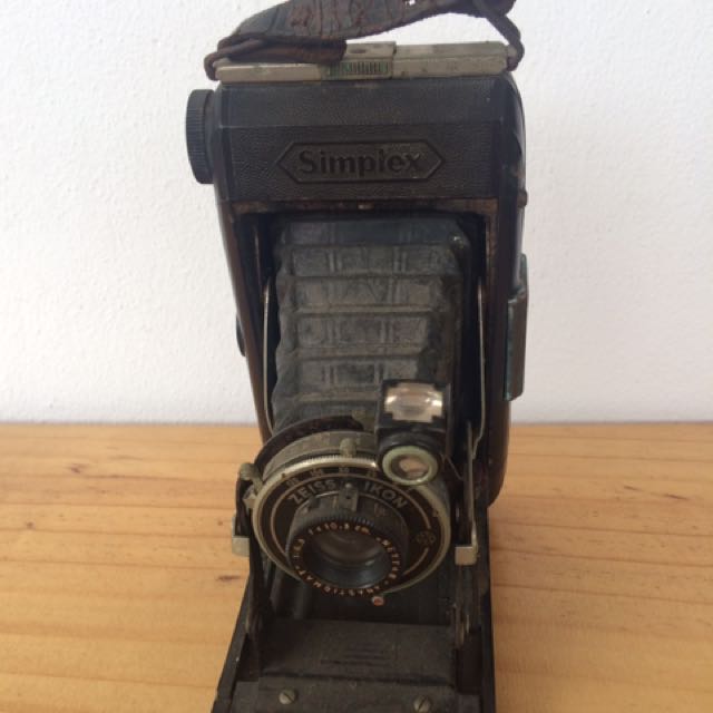 Zeiss Ikon Simplex folding Camera antique, Furniture & Home Living