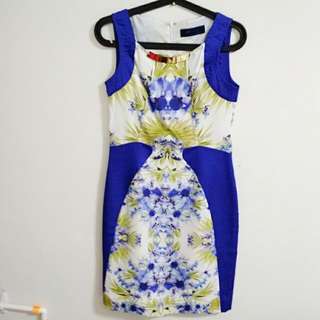 Blum & Co floral blue dress