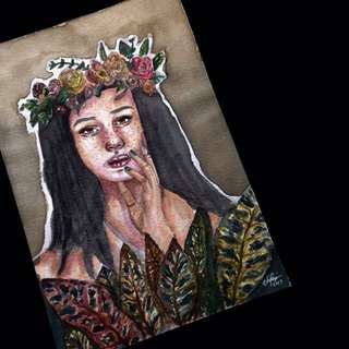 Nature-Woman Painting 