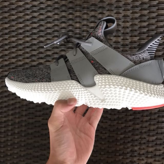 adidas prophere grey solar red