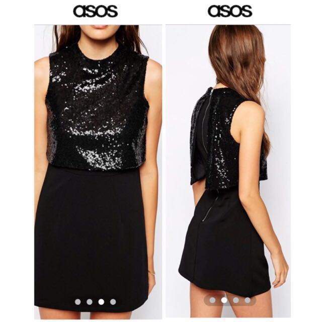 Asos mini prom dress top