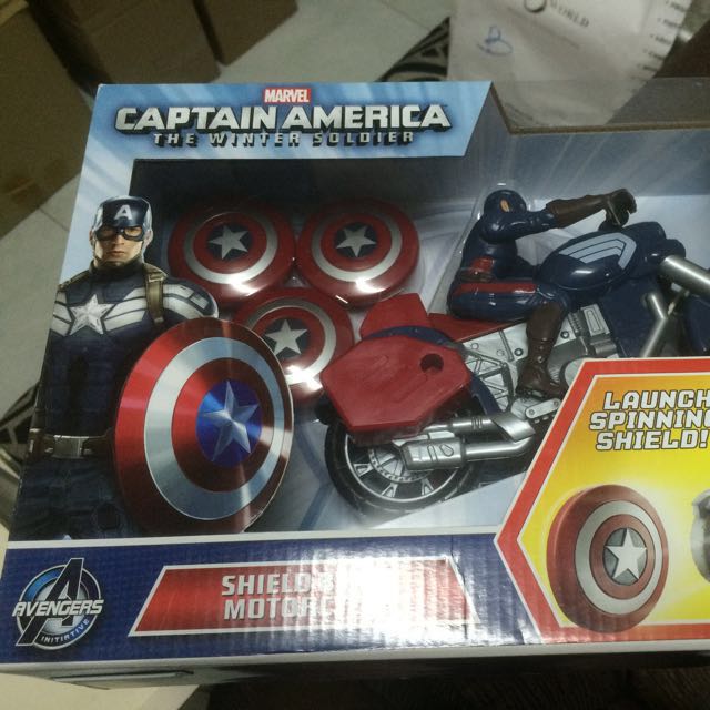 Captain America Shield Blast Motorcycle Toys Games Bricks Figurines On Carousell