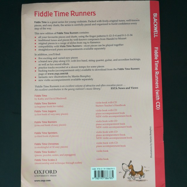 Fiddle Time Runners Violin Book 2, Hobbies & Toys, Music & Media, Music
