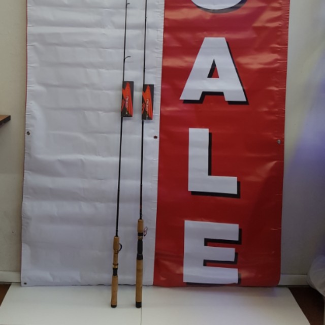 Fishing Rods(USA) FALCON- LOW RIDER XGS: 1). FALCON Spinning Rod= LFS-UL-16  Ultra Light 6' 1section(2-6 lb test, 1/32-1/8oz) 2). FALCON BC Rod= LFC-3-16  Medium Light Action, 6' 1section (8-12lb test, 3/16-3/8oz), Sports