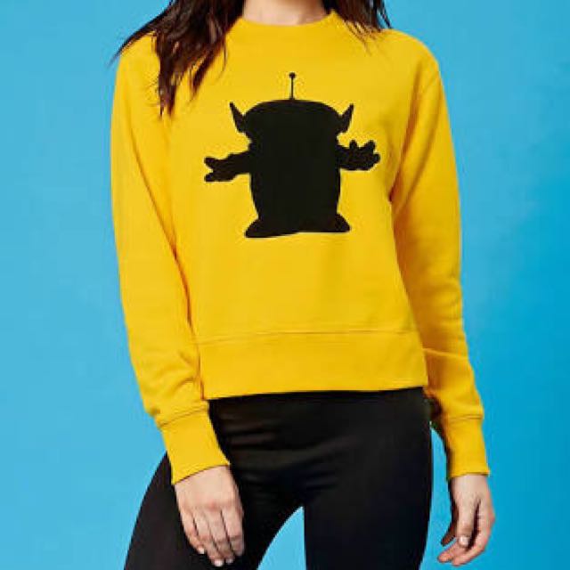 Forever 21 Toy Story Alien Crew Neck Sweater Women s Fashion Tops Others Tops on Carousell