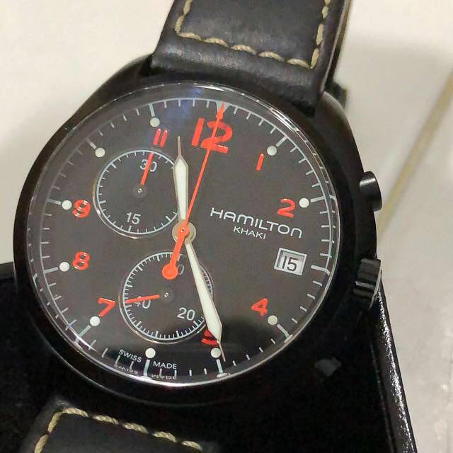 Hamilton Khaki Aviation Pilot Pioneer Chrono Quartz H76582733 Mobile Phones Gadgets Wearables Smart Watches on Carousell