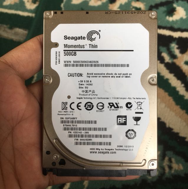 Harddisk Hdd Laptop 500gb Electronics Computer Parts Accessories On Carousell
