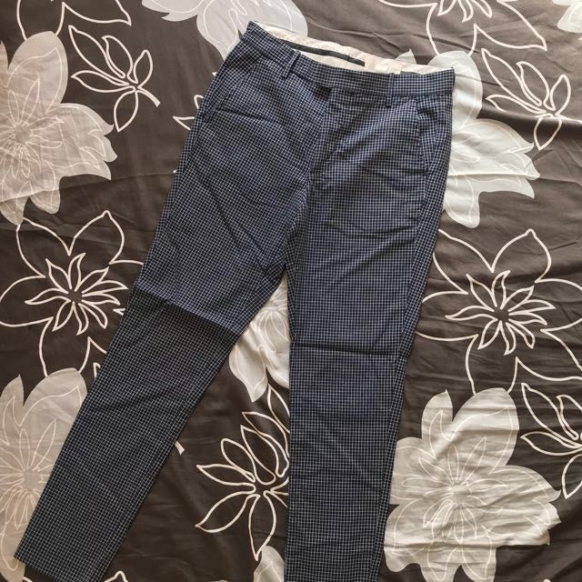 H&m plaid sale pants men