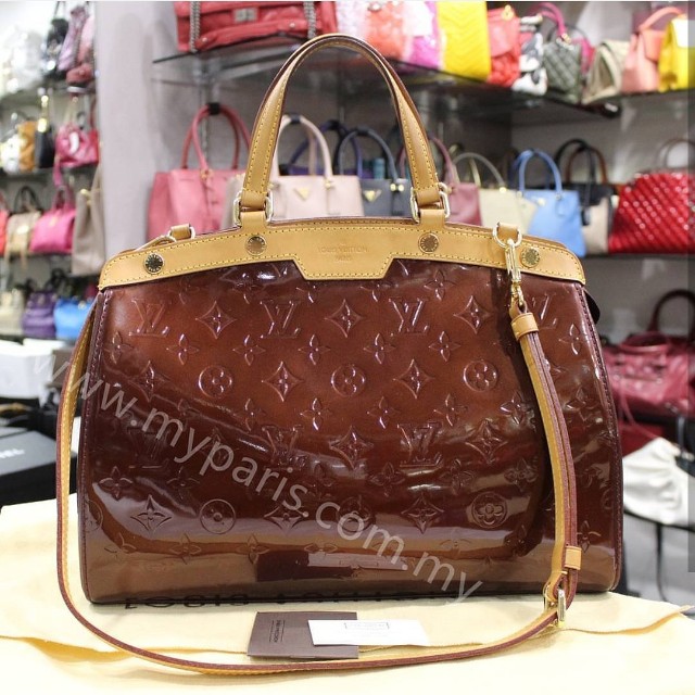 LOUIS VUITTON LV Rouge Fauviste Monogram Vernis Brea GM Bag, Luxury, Bags &  Wallets on Carousell