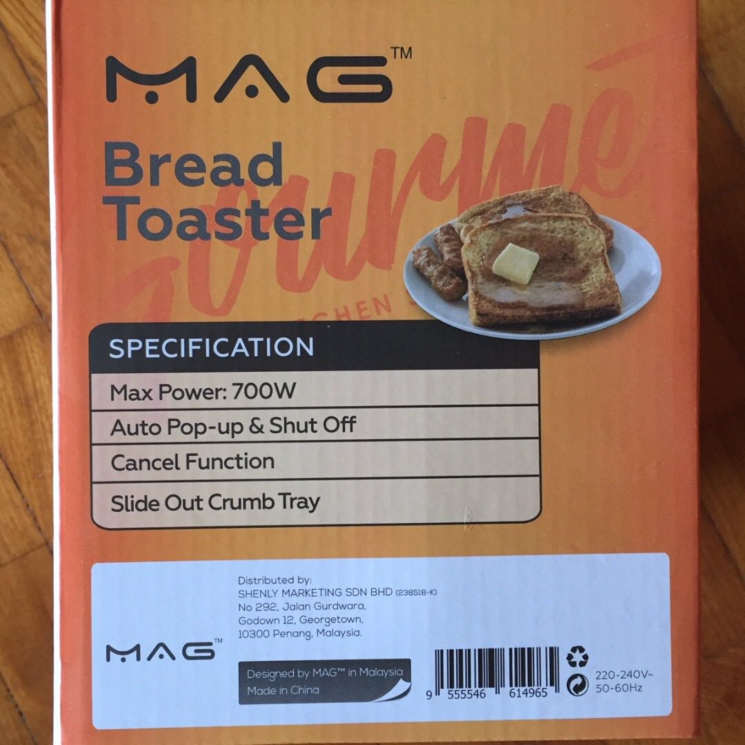 New Mag Bread Toaster 2 Slice Mg P808 Tv Home Appliances Kitchen Appliances Breadmakers On Carousell