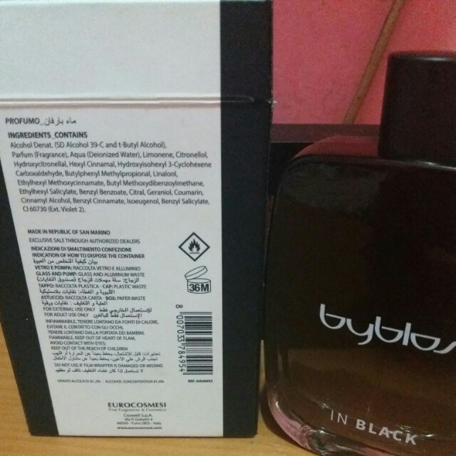 Original parfum byblos, Fesyen Pria, Pakaian di Carousell