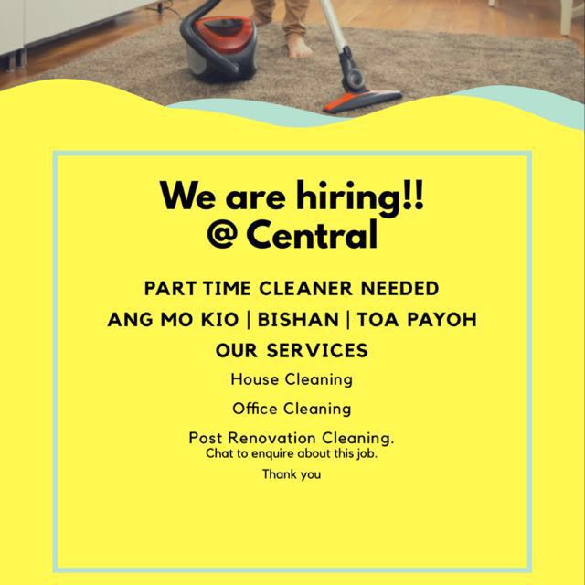 Part Time Cleaner Jobs Cleaning On Carousell