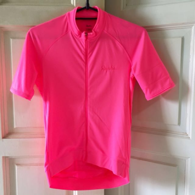 pink rapha jersey