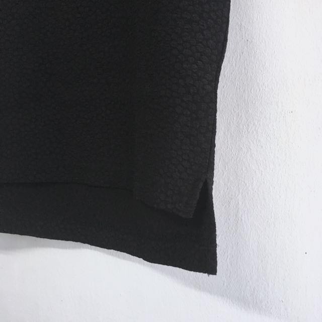 Textured Basic Top [Black] (Category: Sleeveless) located in Singapore. Submitted by wixiw (Listing ID 115180750, Image 3). Description: Tag Size: S - Small (Best fit UK 6-8) Condition: Worn once (10/10) Tag Brand: IRÉNÉ de nouvelle Measurements: Neck to sleeve: 11" (28 cm) Pit to pit: 17" (43 cm) Waist: 16" (40 cm) Length (Front): 20.5" (52 cm) Length (Back): 21.75" (55 cm) Description: • Minimalistic dots textured Black blouse • Great material 