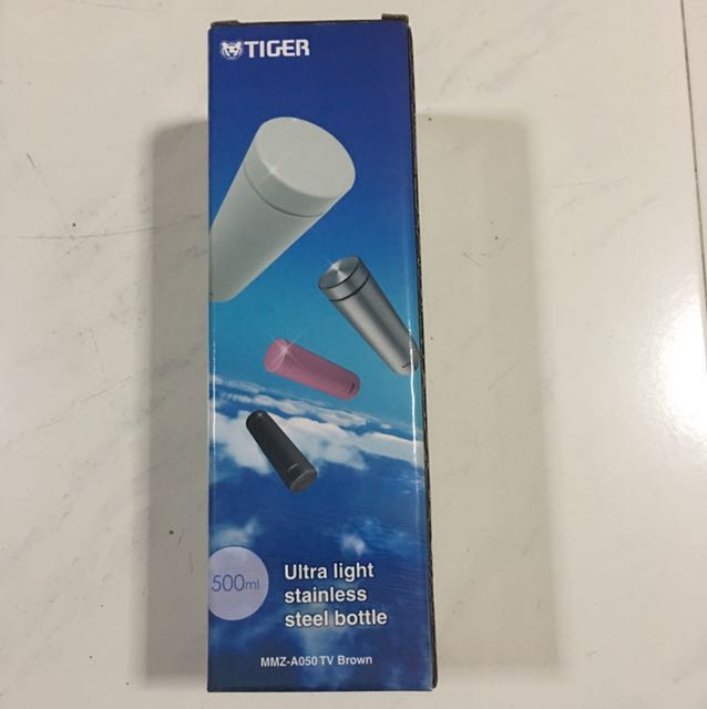 Tiger Ultra Light Stainless Steel Bottle Mmz A050 Brown 500ml Everything Else On Carousell