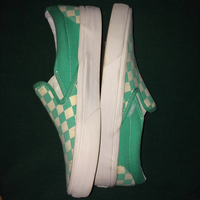 aqua green vans