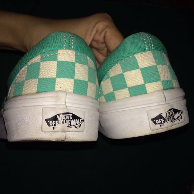 aqua green vans