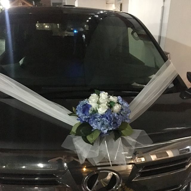 Wedding Car Decorations With Artificial Flowers Bridal Car Deco