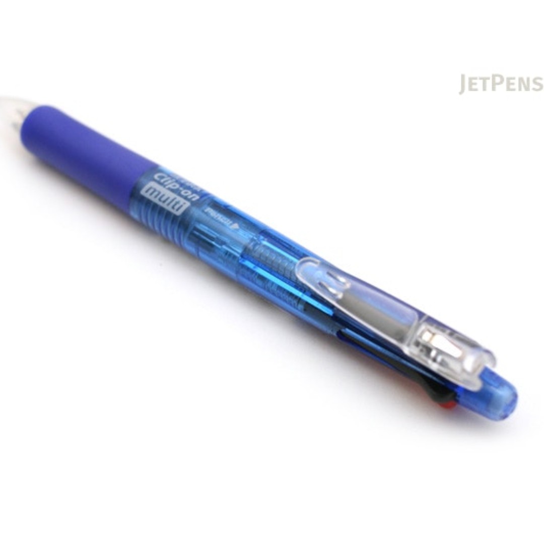 Zebra Clip-On Multi 0.7mm Multifunctional Pen, White