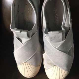 Adidas Superstar Slip On Shoes - Gray