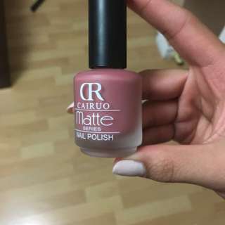 Gorgeous mauve nude matte nail polish