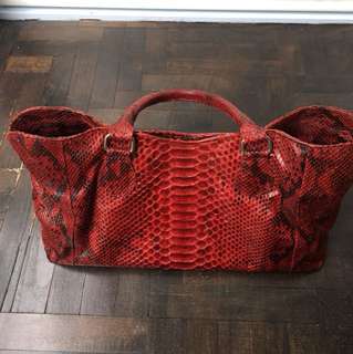 Chili Red Python Carry-All