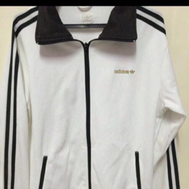 adidas white gold jacket