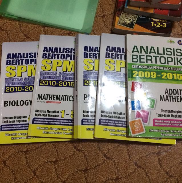 Analisis Bertopik Spm 2010 2016 Textbooks On Carousell