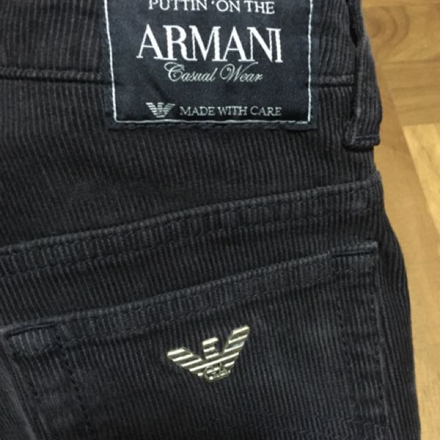 boys black armani jeans