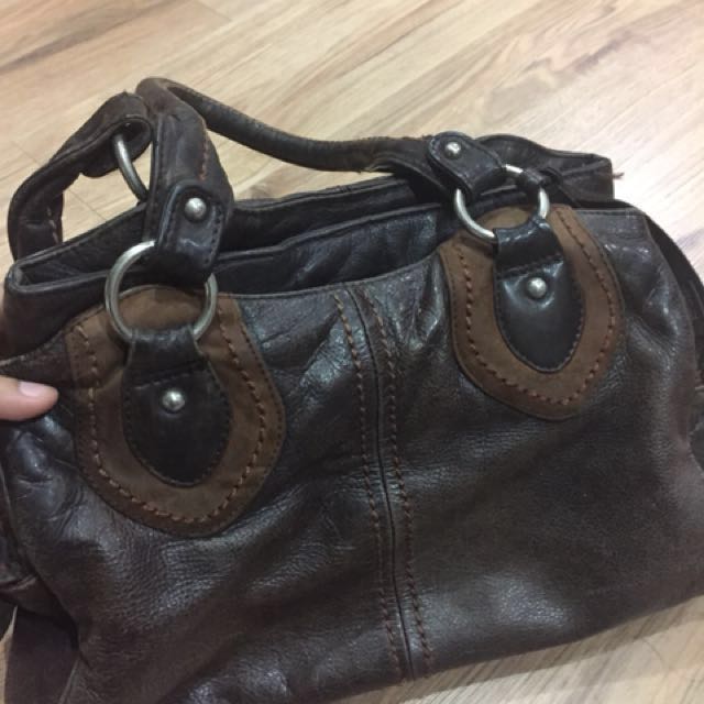 Authentic Clarks Goat Leather Handbag