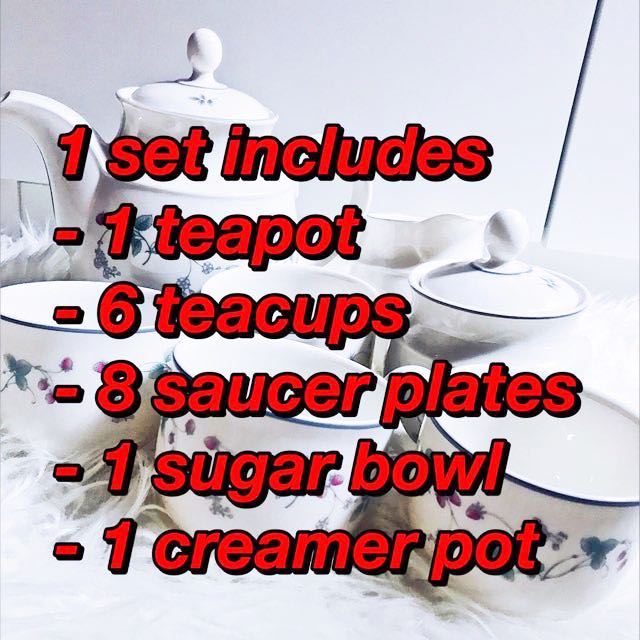 Authentic Royal Doulton English China Teapot Set Midjan55 Tunjuk Banyak Lagi Peralatan Dapur Photo