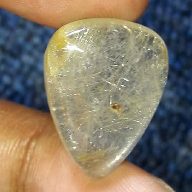 Batu Natural Kecubung Cendana Serat Emas Garansi !!